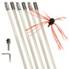 Chimney Cleaning Brush Fireplace Flue Sweep Whip Cleaner Tools 20