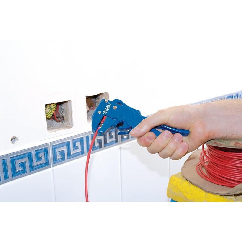 Draper 55806 Automatic Wire Stripper and Cutter , Blue