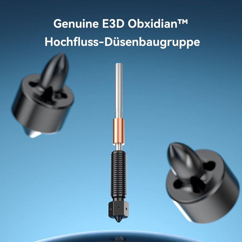 Creality E3D Obxidian™ High Flow Nozzle Assembly, Quick Disassembly and