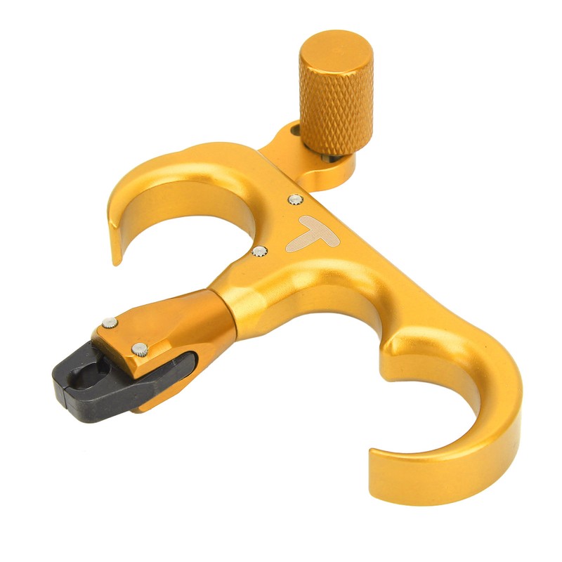 3 Finger Hand Held Bow Release Aluminum Alloy Thumb Release