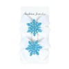 Christmas Snowflakes Hair Bow Clips Snowflakes Bowknot Hair Pin Christmas