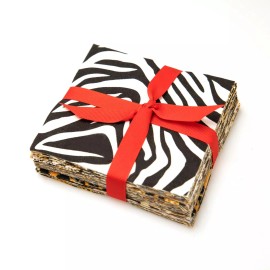 My Quilt Shop 102 Piece Wild Thing Animal Skin  pre cut charm pack 5" squares  fabric quilt