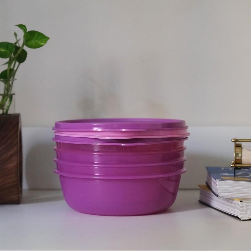 Tupperware Leftover Bowl Set Storage Food Containers (600ML x 3pcs)