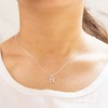 Philip Jones Sterling Silver Initial R Necklace