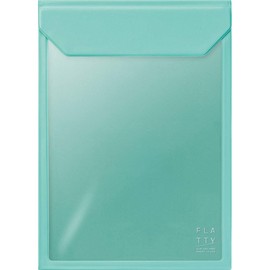KING JIM Flatty 5316 Bag-in-Bag Case, A4 Size, Vertical, Mint Green