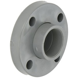 GF Piping Systems CPVC Pipe Fitting, Van-Stone Flange, Schedule 80, Gray, 1" NPT Female