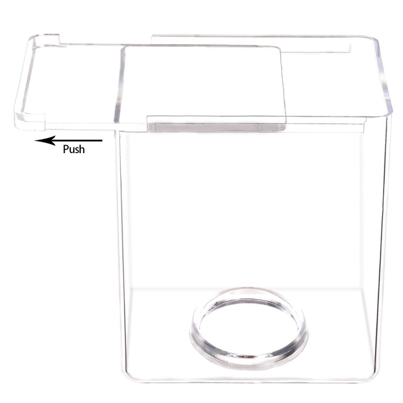 Acrylic Tissue Dispenser Box Cover Holder Clear Square Napkin Organizer
