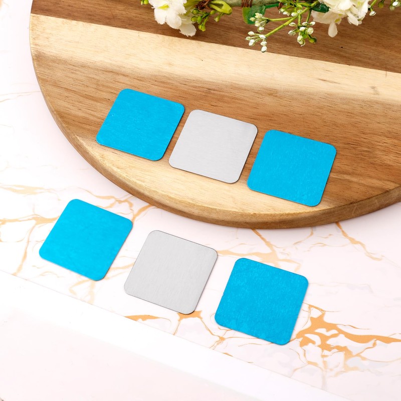 6pcs Under Cabinet Lights Magnetic Sticky, Metal Replacement Magnetic Strips