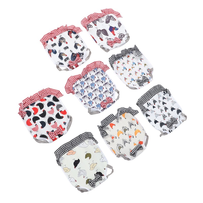 8 Pcs Chicken Saddle for Hens Wing Back Protector Elastic