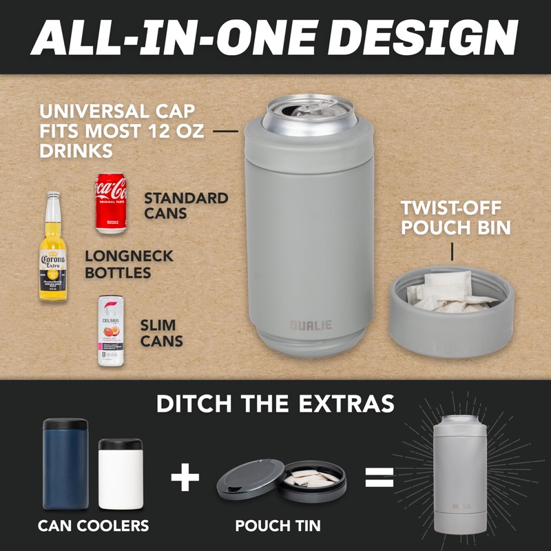 DUALIE Lower Deckie - Insulated 12 oz Can Cooler with