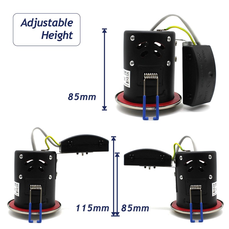 sanlumia 2 X LED Fire Rated Downlight Can GU10 Recessed