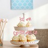 24 piezas de decoración para cupcakes de bebé niña dulce