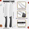 Zhehao 30 Pack Serrated Steak Knives Stainless Steel Steak Knife
