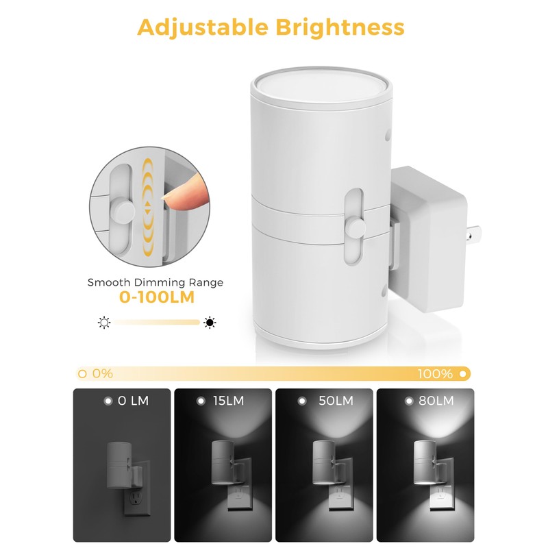 L LOHAS LED Bright Night Light, Night Lights Plug into