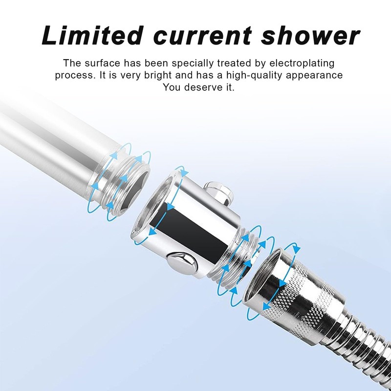 0XBIT Flow Limiter, Pack of 2 Shower Head Shut-off Valve