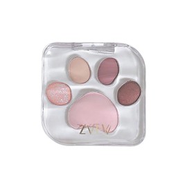 MICHO Eye Shadow Palette, Cat, 5 Colors, Eye Makeup, Eyeshadow, Cosmetics, Glitter ZVEV, Paw Palette, Glowing Paw, Cosmetics, Makeup Palette, Highly Colorful, Highly Tight, Durable, Unique Powder,