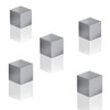 SIGEL BA728 Strong Neodymium Magnets Cube Design Anodised Aluminium Silver
