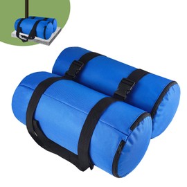 D&ONEHOS Fillable Sandbags for Umbrella Base Weights，120lbs Sandbags for Weight,Weight Bags for Cantilever Offset Patio Umbrella Base, Deck, Poolside，Set of 2，Blue (Without Sand)