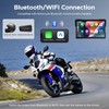 VOLAM 7" Wireless Motorcycle CarPlay Screen, IP67 Waterproof Touchscreen,GPS Navigation