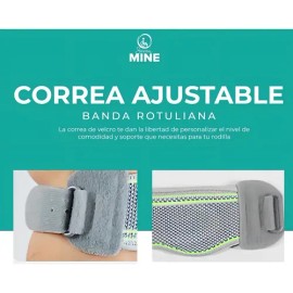 Banda Rotuliana Silicona Patelar Seven Mine Deportiva Neopreno                                                                                        
