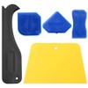 5 Pieces Caulking Tool Wallpaper Smoothing Tool Kit Glue Scraper