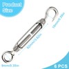 ZAMXHUG Turnbuckle - 6 Pieces, Turnbuckle Stainless Steel, Turnbuckle Wire