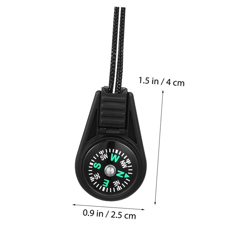 BESPORTBLE 20 Pcs Mini Outdoor Compass with Lanyard Portable Navigation