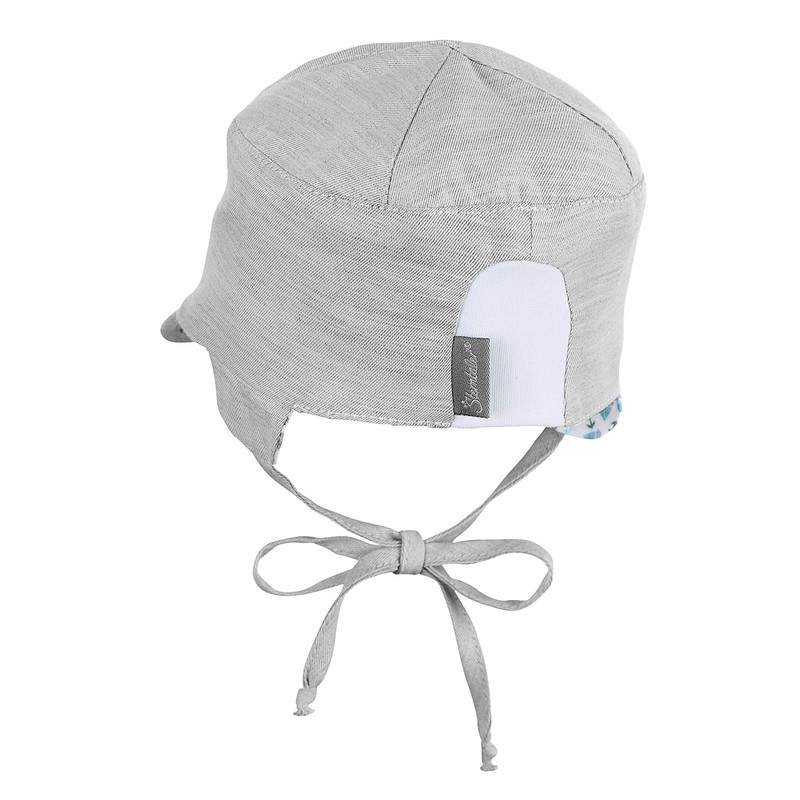 Sterntaler Baby Boys' Reversible Peaked Cap, Turquoise (turquoise 435)