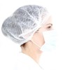 Disposable Non-Woven Hygiene Hair Cap, 100 Count Disposable Sanitary White 5ea