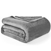EHEYCIGA Fleece Blanket Grey Throws for Sofas Fluffy Warm Soft