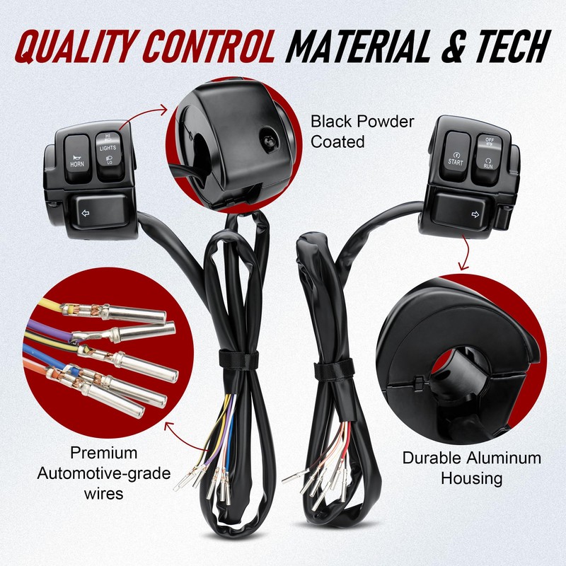 Switch Control & Extension Cable Wire Kit for 1996-2006 Harley
