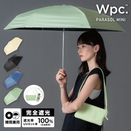 [2025] Wpc. 801-11912-102 Parasol Light Shielding Noble Basic Mini Black <100% Shading Ratio / 100% UV Reduction / UPF 50+ / Thermal Blocking/Rain / Sun / Rain / Sun / Rain Parasol Fashionable Ladies