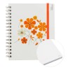 Cuaderno Profesional Floral 100h Pasta Dura 3 Pzas