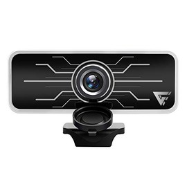 GAME FACTOR WG400 Webcam Gamer 1080P, Luz LED, USB, con Micrófono y Tapa de Privacidad