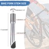 ZUKKA 自転車ステムライザーアダプター 22.2mm 自転車フォークステムクイル ハンドルバーエクステンダー ロードマウンテンサイクリング用 シルバー