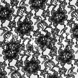 Black Raschel Lace Fabric – Sold by The Yard (FB)