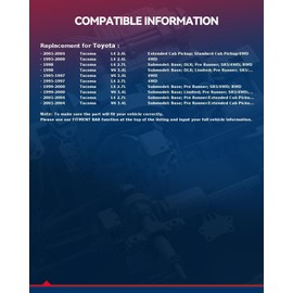 KAX Front Quick Struts for Toyota Tacoma 1995-2004 3.4L, Tacoma 1995-2004 2.7L, Tacoma 1995-2004 2.4L Front Shocks Complete Struts Assembly with Coil Spring Set of 2, Replace 171352L 171352R