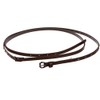 3/8" (10 mm) Skinny Studded Double Wrap Belt, Brown |