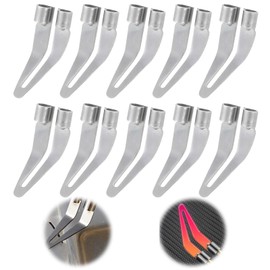 EsiFare Soldering Iron Parts, Soldering Iron Tip, Set of 10, for Plastic Welding Tools, 45 Degree Elbow, Stainless Steel, Soldering Repair Tool, PP Plastic Barrel, Car Bumper, Plastic Shell Behind Car