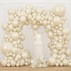 JZCZOEB Double Stuffed Pearl Balloons Different Sizes 116Pcs 5/10/12/18 Inch
