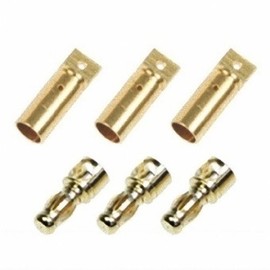 Eagle Model 3010 Brushless Motor Connector D (For Flat Terminals) [3 Female and 3 Male Set]