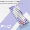 FKZ K75 Barebone Keyboard Kit,75% Hot Swap Tri-Mode Bluetooth 5.0/2.4G