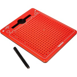Beleduc Beleduc 21091 - Das magische Magnetspiel, magnetische Zeichentafel, zum Mitnehmen, rot, klein 175 x 215 x 12 mm, Spiele, ab 3 Jahre