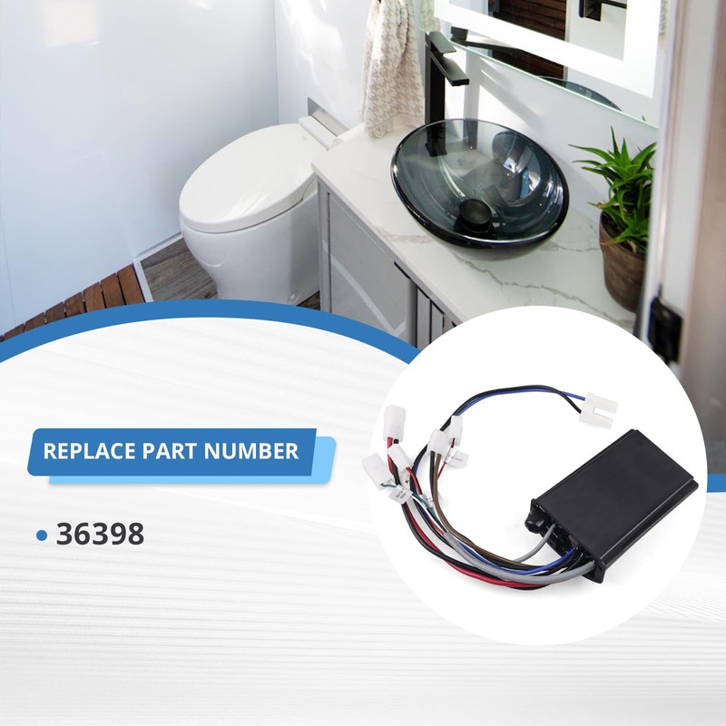 36398 RV Toilet Automatic Flush Controller compatible with TECMA Silence
