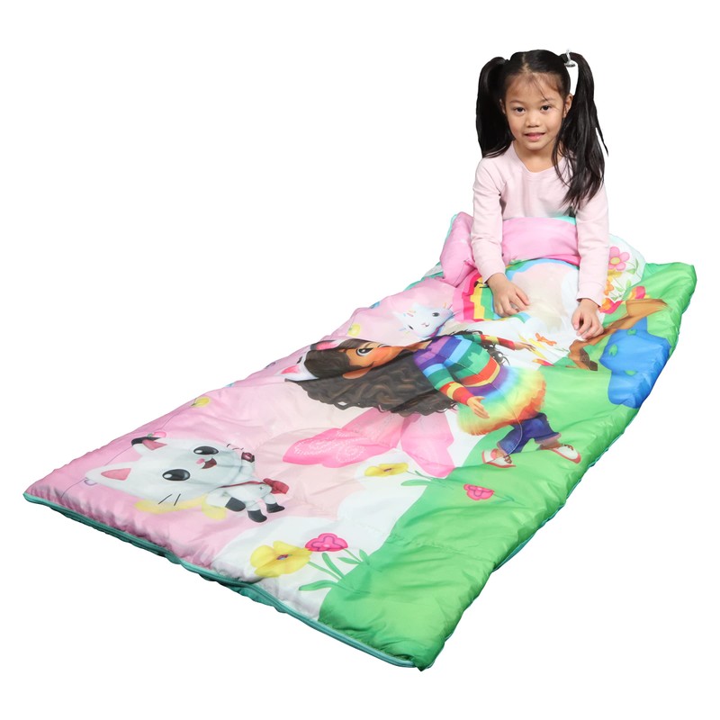 Gabby's Dollhouse Kid's Sleeping Bags, Lightweight Slumber Bag, 56x28 inch