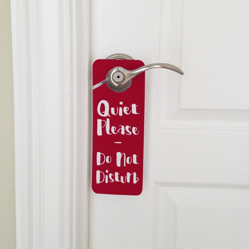 GRAPHICS & MORE Quiet Please Do Not Disturb Plastic Door