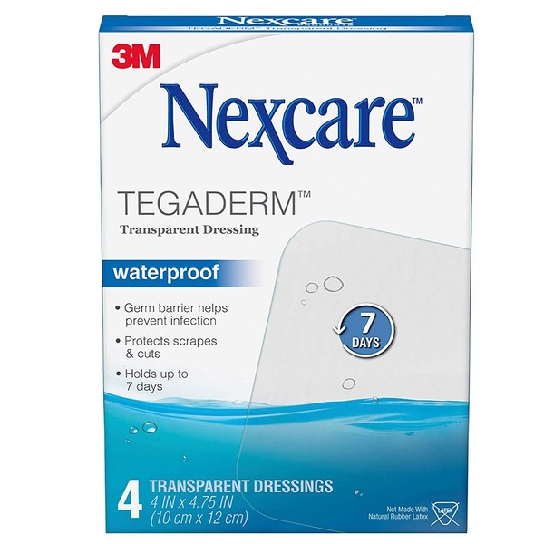 Nexcare Tegaderm Transparent Dressings 4 Inches X 4 4 Inches