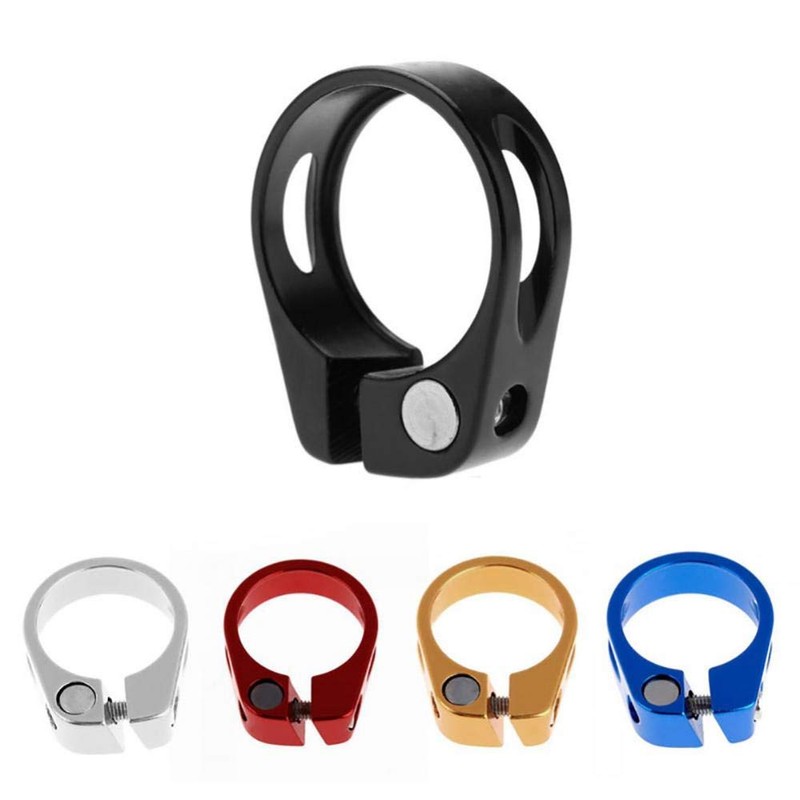 Bike Seat Post Clamp, Metal Ultralight Bicycle Lock Seat Clamp