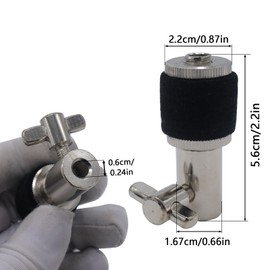 CashBeat 2PCS Hi-Hat Clutch and Cymbal Seat Holder Set, 22mm Replacement Parts Accessories for Jazz Drum Kit, Compatible with Most Standard Hi-Hat Stands