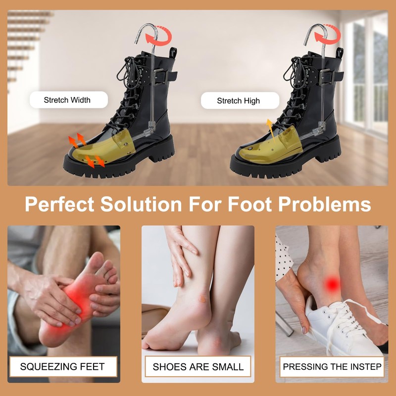 UHIAGREE Boot Stretchers for Cowboy Boots, Adjustable Boot Stretcher for